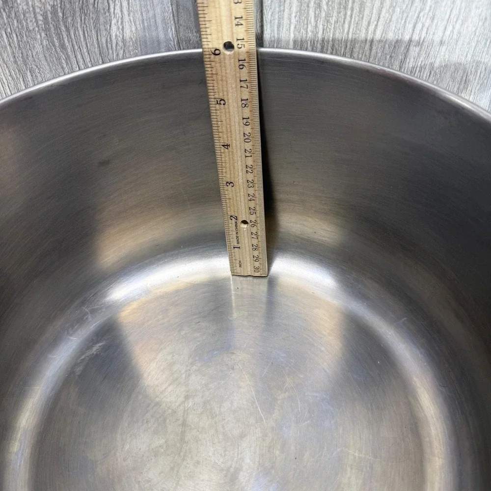 Farberware 8 Qt Stockpot Aluminum Clad Stainless Steel with Lid Steamer Insert
